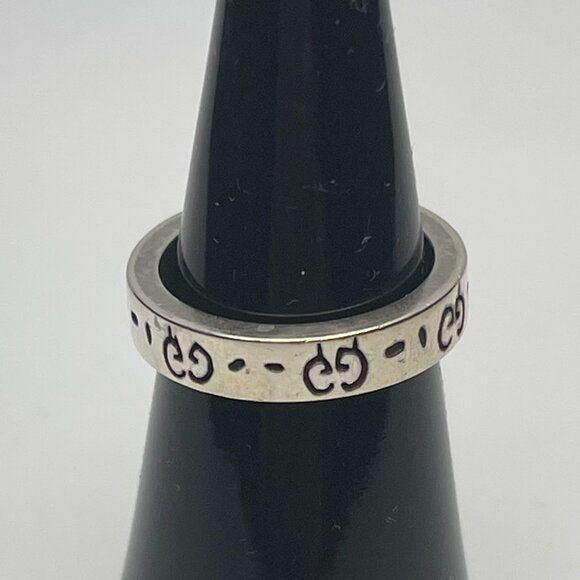 Gucci Sterling Silver Ghost Motif Ring, Size 4.5 - Preowned - Picture 2 of 9